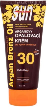 VIVACO - Sun Argan Bronz Oil Tanning Cream, krem ochronny z olejkiem arganowym SPF30, 125 ml