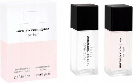 NARCISO RODRIGUEZ ZESTAW PURE MUSC FOR HER EDP 20ML + FOR HER EDT 20ML