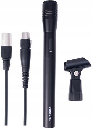 Fonestar FCM-451B - Jednokierunkowy ręczny mikrofon pojemnościowy, 100-16 000 Hz, złącze XLR. - zdjęcie 2