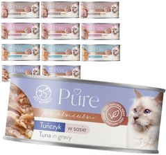 Petrepublic Pure Mokra Karma Dla Kota Mix Smaków W Sosiekurczak Tuńczyk Krewetka 12X80G