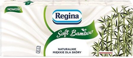 REGINA Soft Bamboo Chusteczki higieniczne 4-warstwowe, 10x9 szt.