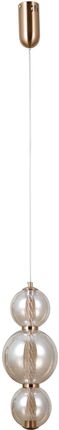 Italux - Lampa Wisząca Butero 3V Led 12W 3000K Złoty/Bursztynowy Pnd-34359-3V-Hbr-Amb (Pnd343593Vhbramb)