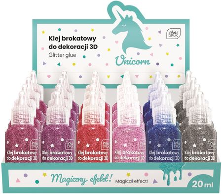 Interdruk S.A Klej Brokatowy Do Dekoracji 3D 20Ml Unicorn