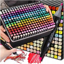 Zdjęcie Markery Alkoholowe Flamastry Pisaki Mazaki Z Torbą 262Szt. Dwustronne Pro - Barczewo