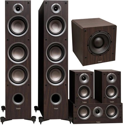 Taga Harmony TAV-507F + C + S  + TSW-80 – zestaw kina domowego 5.1 Modern Wenge