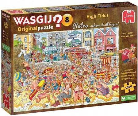 Jumbo Puzzle Dla Dorosłych Wasgij Original Retro 8 High Tide! Wysoka Fala 1000El.