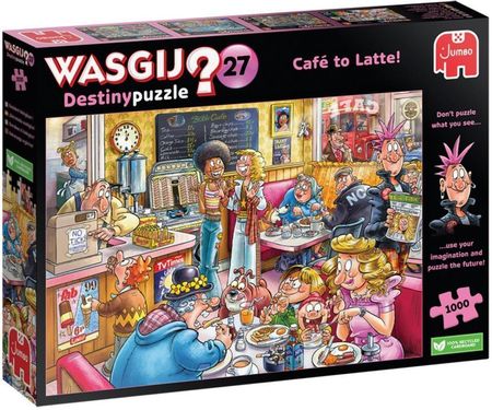 Jumbo Puzzle Dla Dorosłych Wasgij Destiny 27 Cafe To Latte! Kawiarnia 1000El.