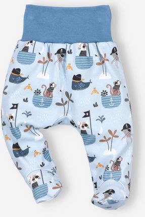 Półśpiochy niemowlęce PIRACI z bawełny organicznej dla chłopca