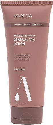 Azure Tan Nourish&Glow Stopniowo Opalający Balsam Do Ciała Od Medium Do Dark 200ml