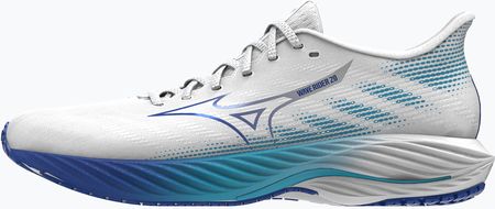 Mizuno Wave Rider 28 White Mugen Blue River