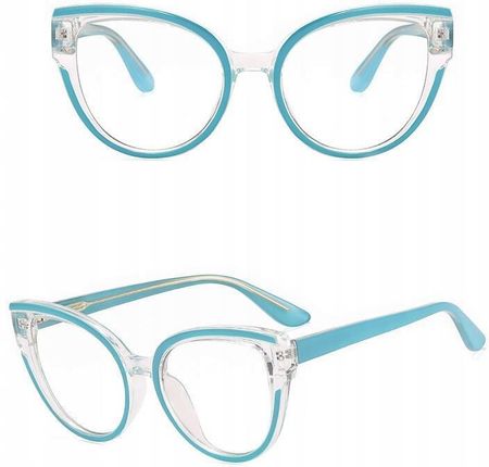 Stylion Damskie Kocie Okulary Zerówki Do Komputera Blue Light Z Flexami 25128E