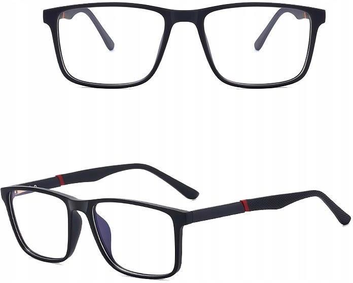 【Kazuhiro】 Stylion Męskie Okulary Zerówki Do Komputera Blue Light Z