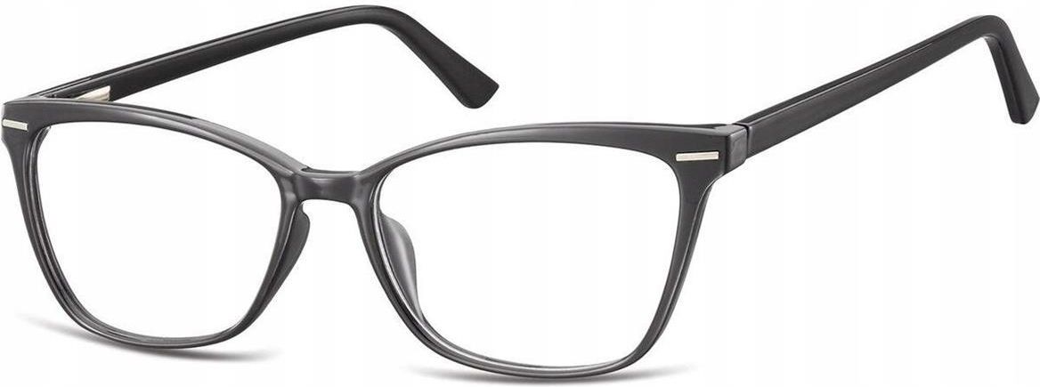 Sunoptic Damskie Okulary Optyczne Zer wki Kocie Oczy Cp118 Czarne sunoptic-damskie-okulary-optyczne-zer-wki-kocie-oczy-cp118-czarne