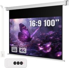 Zdjęcie Spacetronik Elektryczny Ekran Projekcyjny Ścienny 100" 16:9 - Wrocław