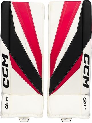 Parkany Bramkarskie Ccm Axis F9 Red/White Senior 34 + 2 Cale