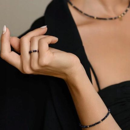 Pierścionek Noc Kairu Kulki Damski Pudełeczko Ecla - zdjęcie 5