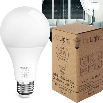 Toolight Żarówka Led Zimna E-27 12W Rsl028 (Osw20012)