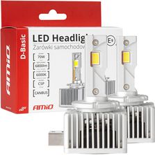 Zdjęcie Amio Żarówki Samochodowe Led Seria Dbasic D3S D8S D3R 6000K Canbus Amio03628 - Sulejów