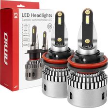 Amio Żarówki Samochodowe Led Seria K3 H8 H9 H11 H16 12V 6000K Canbus Amio03686
