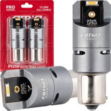 Amio Żarówki Led Full Canbus Py21W 2X1860 Smd Pomarańczowe 12V 24V Amio03604