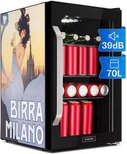Klarstein Beersafe 70 Birra Milano Edition, Lodówka Na Napoje, Chłodziarka, 70 L, 3 Półki