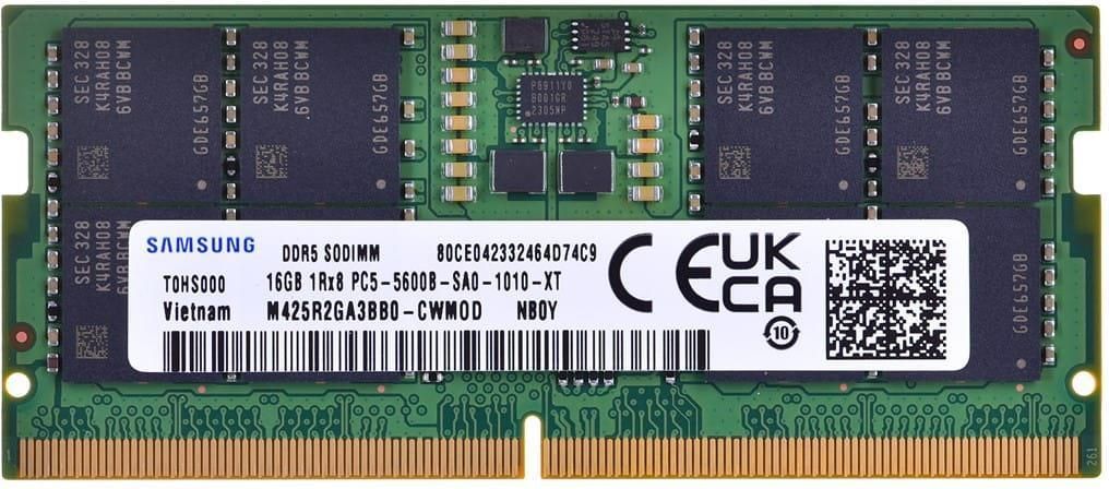 Samsung 16GB [1x16GB 5600MHZ DDR5 SODIMM] (M425R2GA3BB0CWM