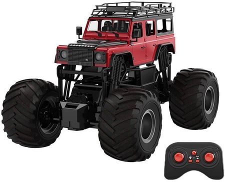 Samochód zdalnie sterowany RC na pilota 1:8 Double Eagle czerwony Land Rover Defender E375-003