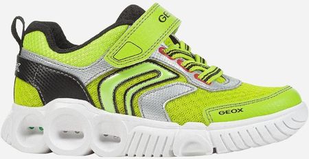 Geox Buty sportowe chłopięce na rzepy J25GAB-014BU-C3707 Zielone