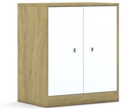 Entelo Szafa Blox Base 70 2P 2F2 706x466x813 korpus dąb/2x front biały (BOX2P2R2F2OW)
