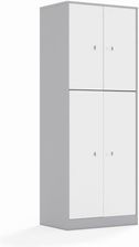 Entelo Szafa Blox Base 70 5P 2F3/2F2 706x466x1869 korpus szary/4x front biały (BOX5P2R2F32F2GW)