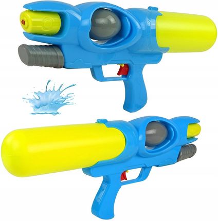 Lean Toys Pistolet Na Wodę Pukawka Dla Dzieci Zabawka Wodna Duży Żółto-Niebieski