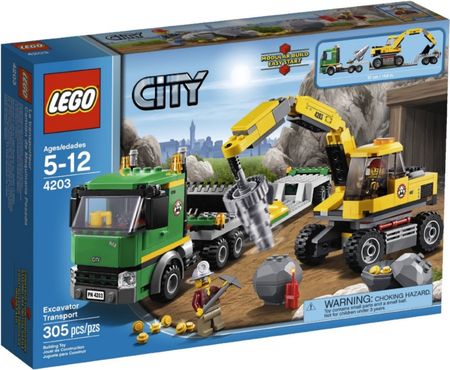LEGO City 4203 Koparka z Transportem