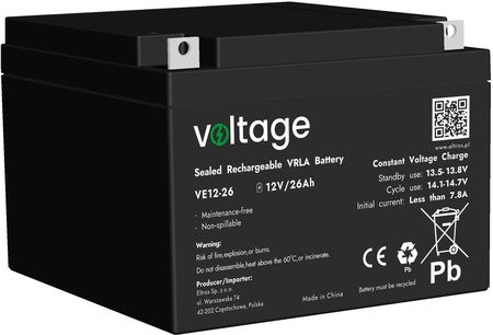 Voltage Agm 12V 26Ah Ve12-26 47057