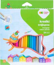 Zdjęcie Gdd Kredki Drewniane Trójkątne 24Kol Happy Color - Sulmierzyce