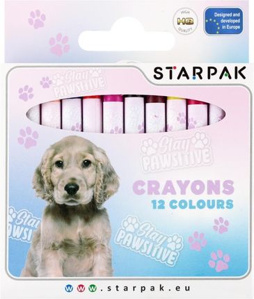 Starpak Kredki Woskowe 12 Kolorów Doggy 532174