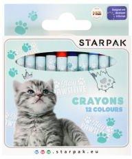 Starpak Kredki Woskowe 12 Kolorów Kitty 532169