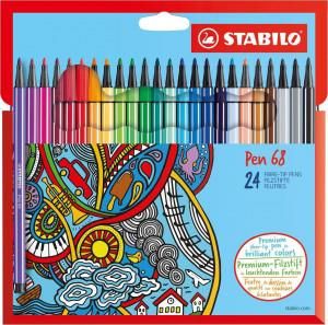 Stabilo Flamastry Pen 68 24 Kolory