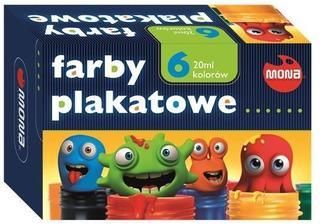 Mona Farby Plakatowe 6 Kolorów 20Ml Eko