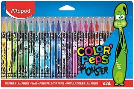 Maped Flamastry Colorpeps Monster 24Szt. Pud. Z Zaw.