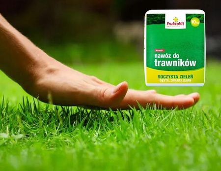 Nawóz Do Trawników Trawy Gęsta Soczysta Zieleń Na 220M2 Fruktovit Plus 10kg - zdjęcie 2