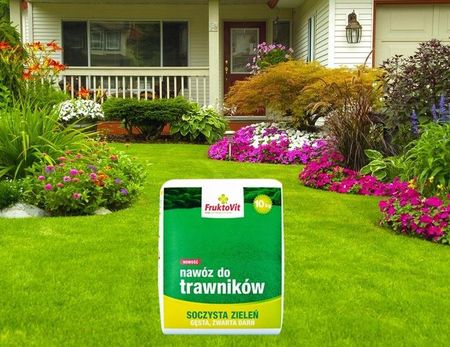 Nawóz Do Trawników Trawy Gęsta Soczysta Zieleń Na 220M2 Fruktovit Plus 10kg - zdjęcie 4