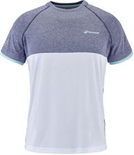 Zdjęcie Babolat Koszulka Play Crew Neck Tee Men White Blue Hthr - Kłobuck