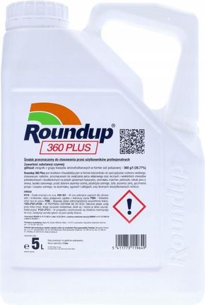 Roundup 360 Plus 5L Bayer Środek Na Chwasty Glifosat