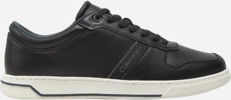 Calvin Klein Sneakersy męskie skórzane do kostki HM0HM01491-0GS Czarne