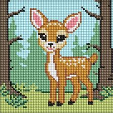 Zdjęcie Ideyka Diamentowa Mozaika Bez Ramy Magiczny Jeleń Kids - Pszów