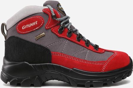 Grisport Trzewiki damskie trekkingowe z membraną skórzane 13362SV87G Czerwone