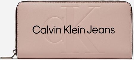 Calvin Klein Jeans Portfel damski ze sztucznej skóry K60K607634-TFT Różowy