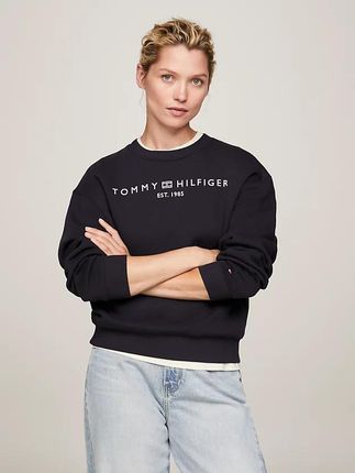 Tommy Hilfiger Bluza damska bez kaptura WW0WW39791-DW5 Czarna