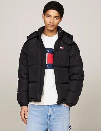 Tommy Hilfiger Zimowa kurtka puchowa krótka męska DM0DM19537 Czarna