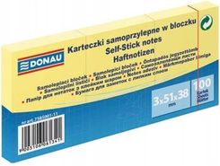Zdjęcie Donau Notes Samoprzylepny 38X51Mm 3X100 Kartek Żółty - Tychy